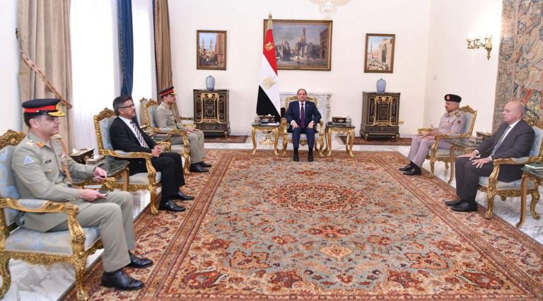 Field Marshal Syed Asim Munir calls on Abdel Fattah el‑Sisi, President of of Egypt